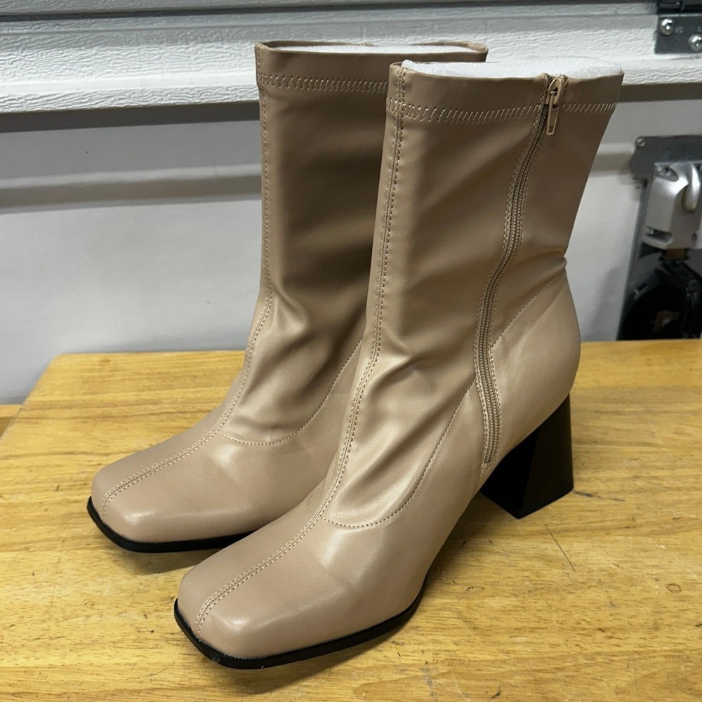 City Chic Harlow Women's US 13 Neutral Ankle Boots